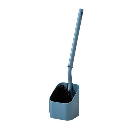 Toalettbørste uten døde hjørner, mykt hår, lang håndtak, toalettbørste til