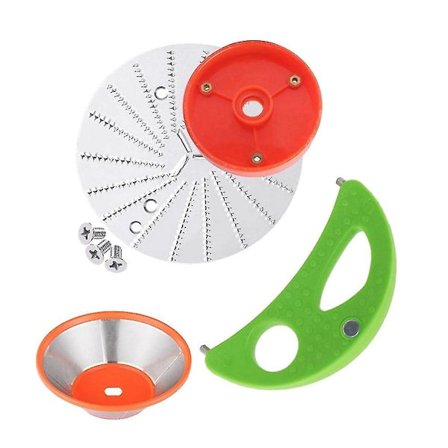 4-pakning erstatningsblad med base Crescent-verktøyfilterkurv for Jack Lalanne Power Juicer Replac