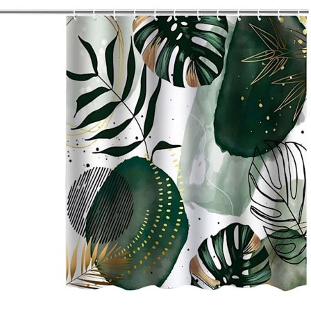 Abstrakt Bruseforhæng Grøn Chic Boho Bruseforhæng 71Wx71L Bruseforhæng