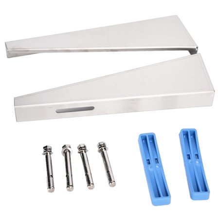 Väggmonterad elektrisk varmvattenberedare stöd Tjocka 304 rostfritt stål Borstad lagerkonsol Silver