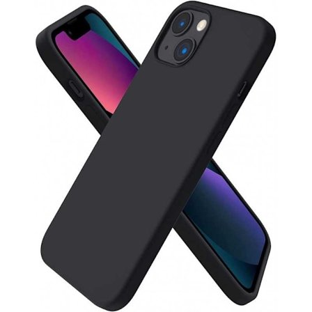 iPhone 15 Ultra tyndt blødt gummibelagt mat sort cover