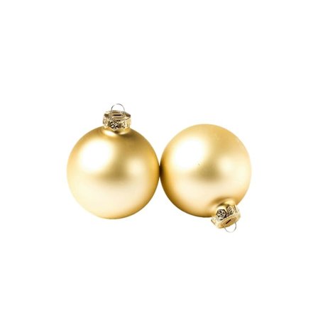 by Benson Julgranskulor 16-pack Juldekorationer Guld 8 cm