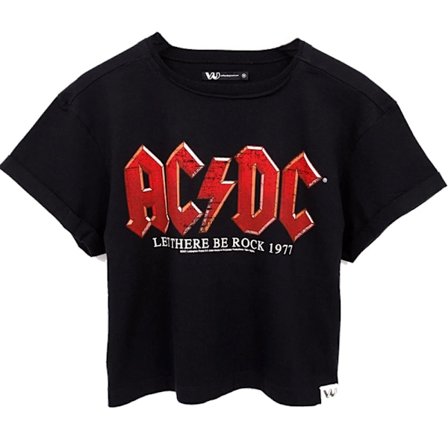 AC/DC Dam/Dam Let There Be Rock T-shirt XXL Svart