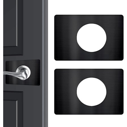 Dørhåndtak Reparasjonsplate, Dørhåndtak Forsterkningsplate (2-pakning)