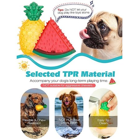 Ananas Pet Frozen Legetøj, Frossen Frugt Legetøj til Hunde, Pet Tyggelegetøj