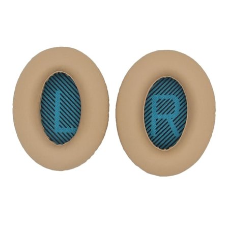 1 par BOSE AE2 / QC15 / QC25 / QC35 öronkuddar i läder - Beige / Blå