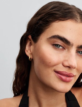 Pandora Twisted 14K Gold-Plated Hoop Earrings - Gold - ONE SIZE