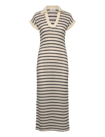 Mango | Long Striped Knitted Dress | XS