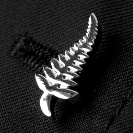 Alfiler de solapa con hoja de helecho pulida para hombres - Alfileres de solapa con hoja