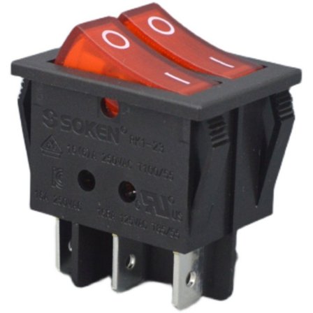 2kpl Ship Type Switch Kaksoiskytkinten Venetyypin keinukytkin