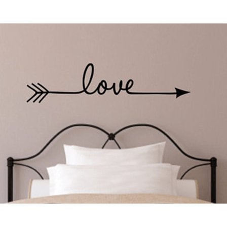 Kärlek pil vinyl vägg klistermärken