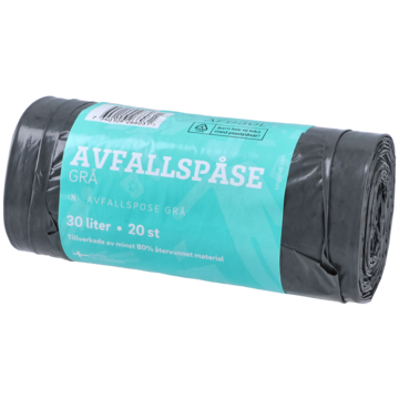 Avfallspose Grå med Håndtak