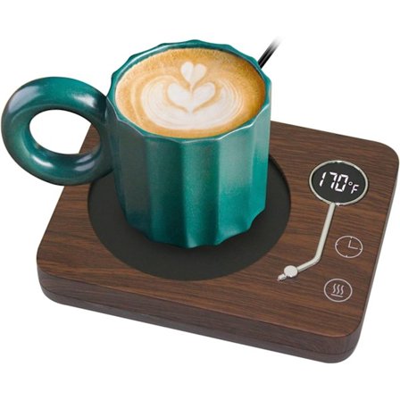 Kaffekoppvärmare för skrivbord med 3 temperaturinställningar 130°F/150°F/170°F