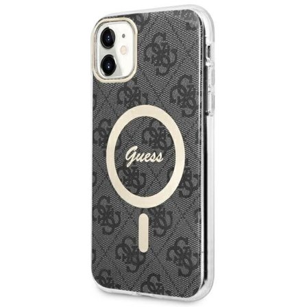 Guess GUHMN61H4STK iPhone 11 6.1" musta/musta kovakotelo 4G MagSafe