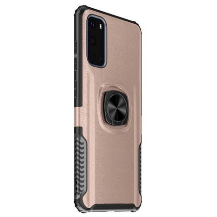 Samsung Galaxy S20 - Skal med Ringhållare Roséguld