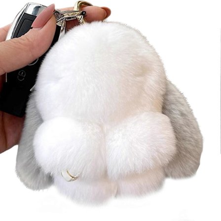 Otter Kaniiniturkiksesta Avaimenperä Mini Pehmo Pupu Kaniinin Korva Avainrengas Riippuva Lisävaruste Käsilaukku Korut Laadukkaat Lahjat