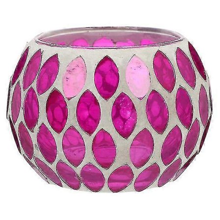 Mosaikk Lysestake Fargerik Glass Bord Lysestake Husholdningsdekorasjon