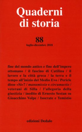 Quaderni di storia (2018). Vol. 88: Luglio-Dicembre