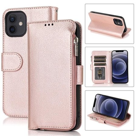 iPhone 12 - Elegant Praktiskt Plånboksfodral