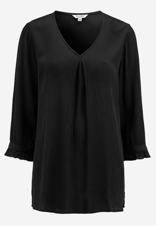 Cellbes of Sweden - Tunika med crepe kvalitet i sort til damer i størrelse 38/40