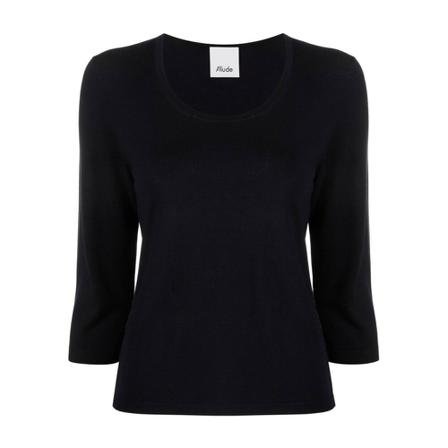 Allude Long Sleeve Tops Blå, Dame