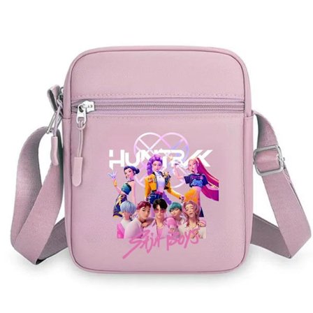 K-Pop Tegneserie Printet Lille Firkantet Taske 2025 Ny Trendy Farve Skuldertaske Sød Pige Crossbody Taske