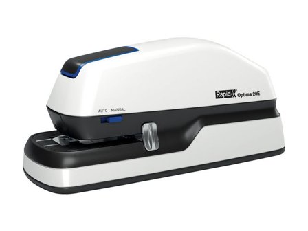 RAPID Elektrisk häftapparat Optima 20 för skrivbord vit och svart - Lyreco - Kontorsmaterial - Till skrivbordet - Häftapparater - El