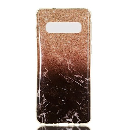 Marble Pattern IMD TPU Soft Back Case for Samsung Galaxy S10 - Style B