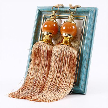 2. puutarhakirjan koristeellinen pehmeä herkkä verhonpidike kotiin hotelliin oranssi punainen