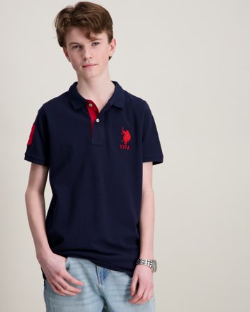 U.S. Polo Assn. Player 3 Pique Polo Blau Polo/Rugbyshirts Jungen - Kids Brand Store