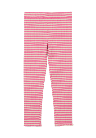 RIKIKI Ribbstickade leggings LOLLO Rosa 110/116