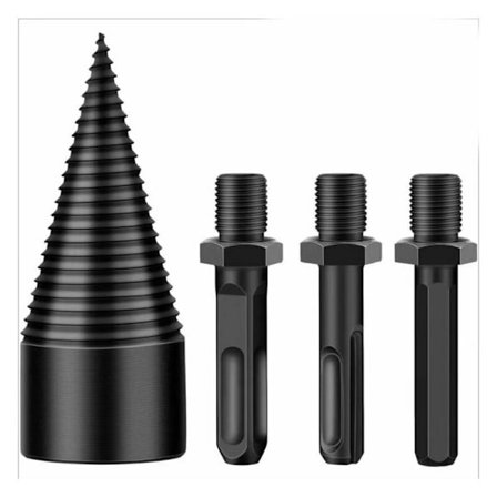 Vedklyv, Vedborr, Vedborr, Avtagbar klyv, 3 borrlägen, 32 mm