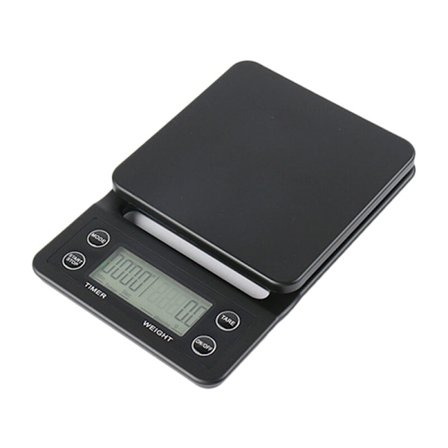 Digital køkkenvægt vægt gram og oz til bagning madlavning, nøjagtig graduering 1G/0.1Oz, sort
