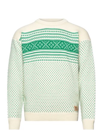 Valløy Masculine Sweater Strikkegenser M. Rund Krage Grønn Dale Of Norway*Betinget Tilbud
