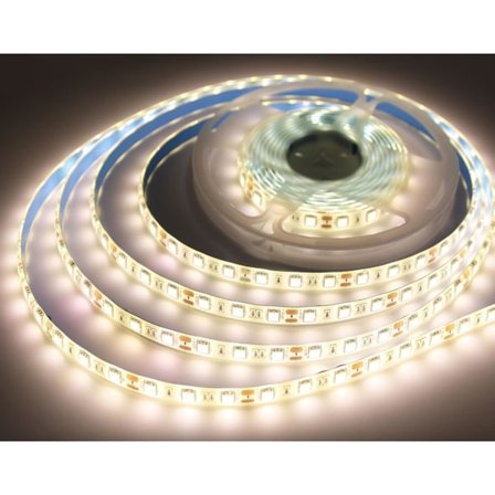 16,4ft/5M Varm Hvid LED Strip, 12V SMD5050 IP65 Vandtæt Klippelig Fleksibel LED Tape til Køkken Bar Skab Spejl Dekoration (Ingen Strømforsyning