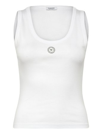 Sporty & Rich Shrwc Baby Rib Tank - White - M