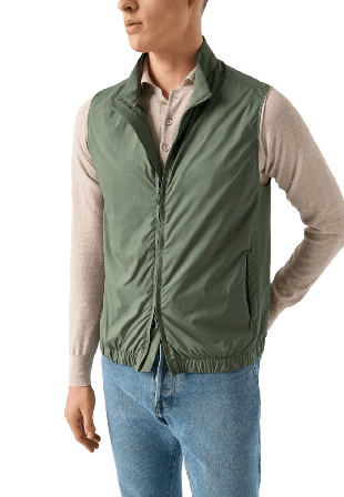 Eton Väst Jackor Herr Grön XXL