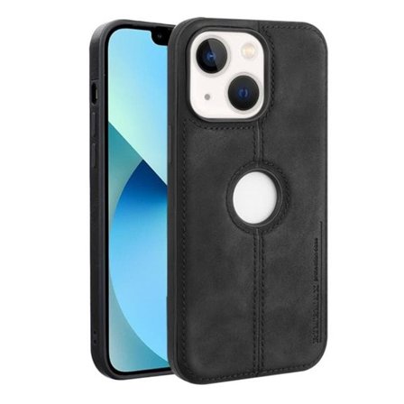 Konstläderskal till iPhone 13 - Svart