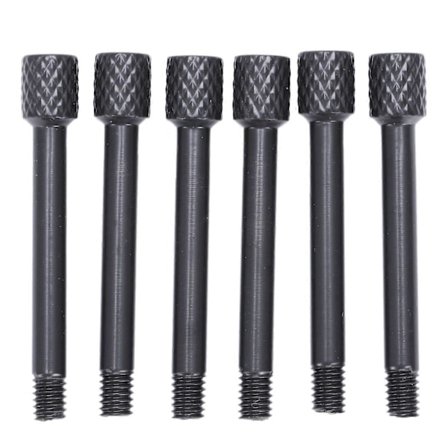 6 stk Messing Elektrisk Gitar Tremolo Bro Saddles Klemme Lås streng Skrue/Streng gjennom Skrue/Ikke