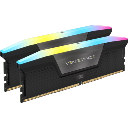 Vengeance RGB 32GB (2x16GB) / 6000Mhz / DDR5 / CL36 / XMP / CMH32GX5M2E6000C36 - Corsair Vengeance RGB DDR5 6000MHz 32GB