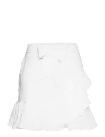 Julli Linen Skirt White Ella&il