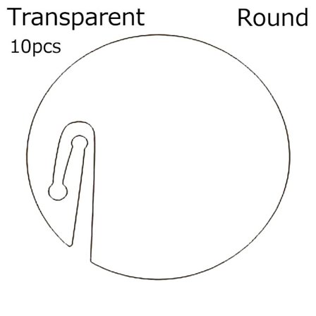 10st Dryckesmarkeringsetiketter Gästnamnetikett TRANSPARENT RUND - high quality