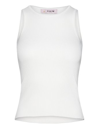 A-View | Rib Knit Tank Top | S