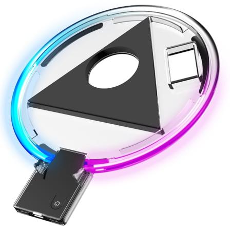 Justerbar rgb bas led atmosfär ljus stativ vertikal horisontell stationshållare för Sony ps5 värd spelkonsol tillbehör