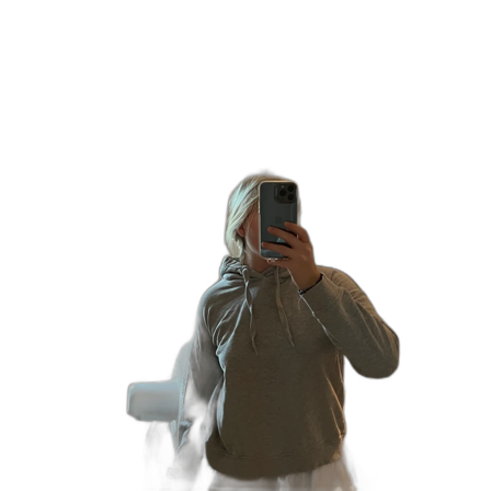 Grå hoodie