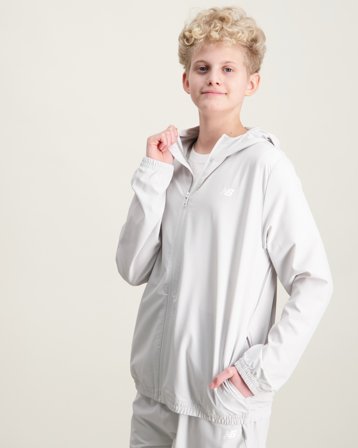 New Balance Panelled Track Jacket Grå Tracksuits/Träningsset Kille - Kids Brand Store