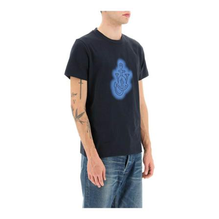 Moncler, T-Shirts Niebieski, Mężczyzna, Rozmiar: L