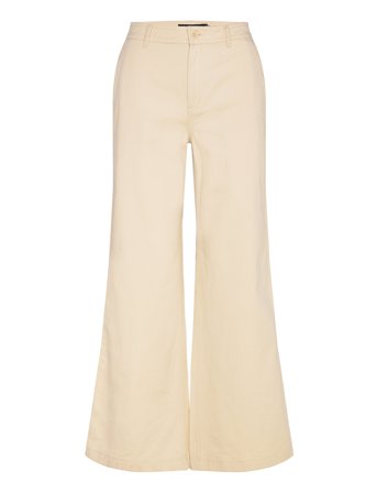 Lauren Ralph Lauren | Cotton Twill Wide-Leg Pant | 32