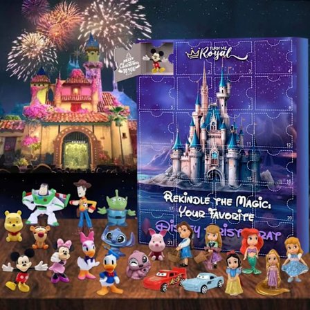 2025 Adventskalender Barn Disney A Figurer 24st Julkalender Stil 2
