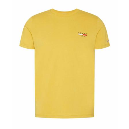 Tommy Jeans, Short Sleeve Shirts Geel, Heren, Maat:M